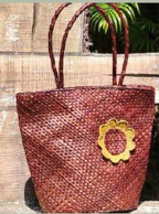 Bucket Bag with Sunflower Accent