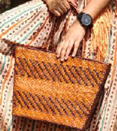Trapezoid Box Bag with Rope Handles
